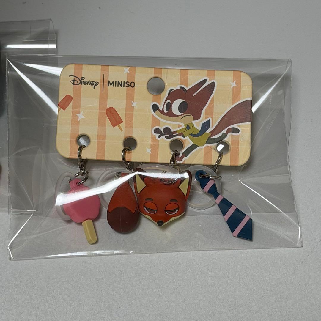 中国限定 ズートピア キーホルダー めじるしアクセサリー miniso 正規品