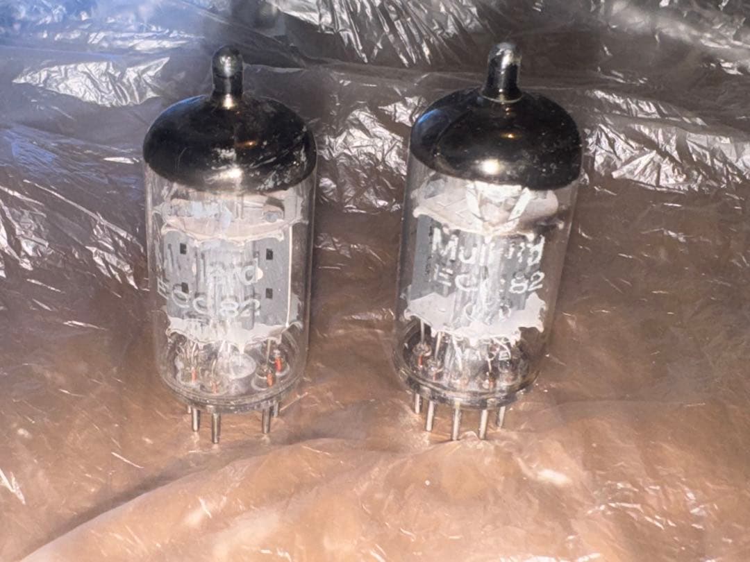 2本 ムラード ECC82 12AU7 BVA ブリマー 新品? 未使用?