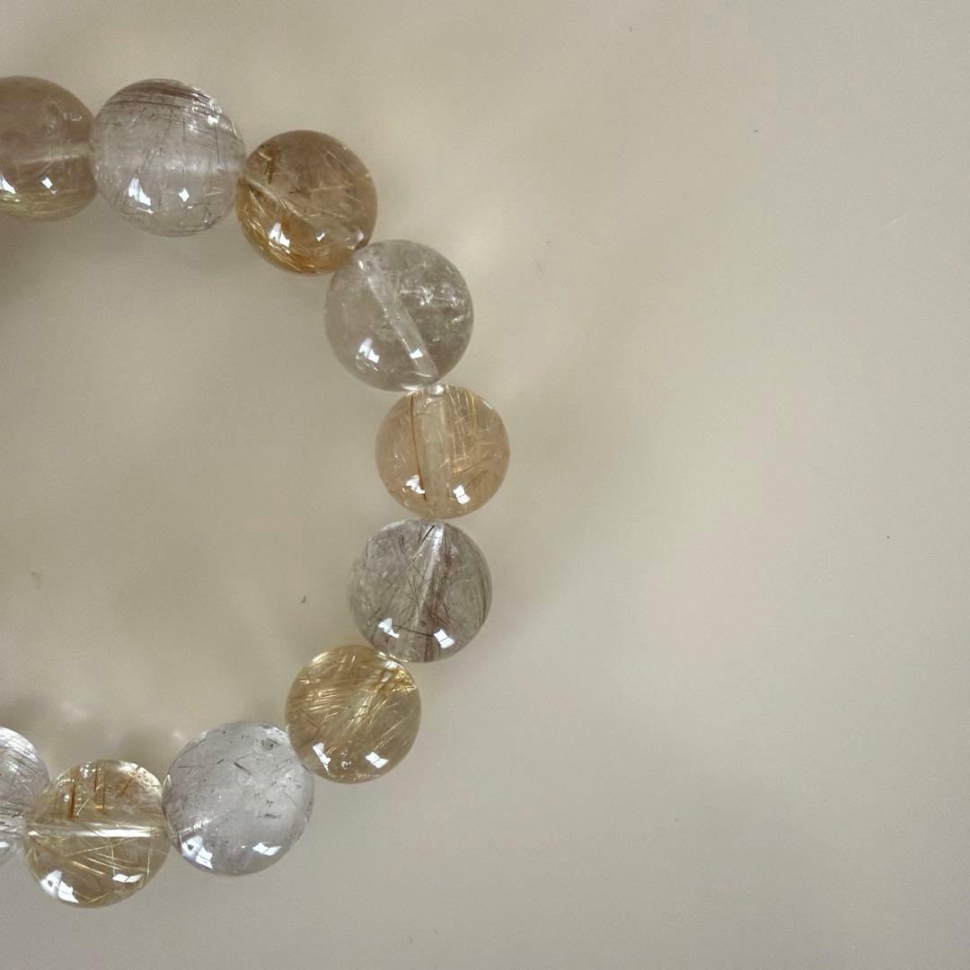 シルバールチル×ゴールドルチル 14mm~15mm 大玉