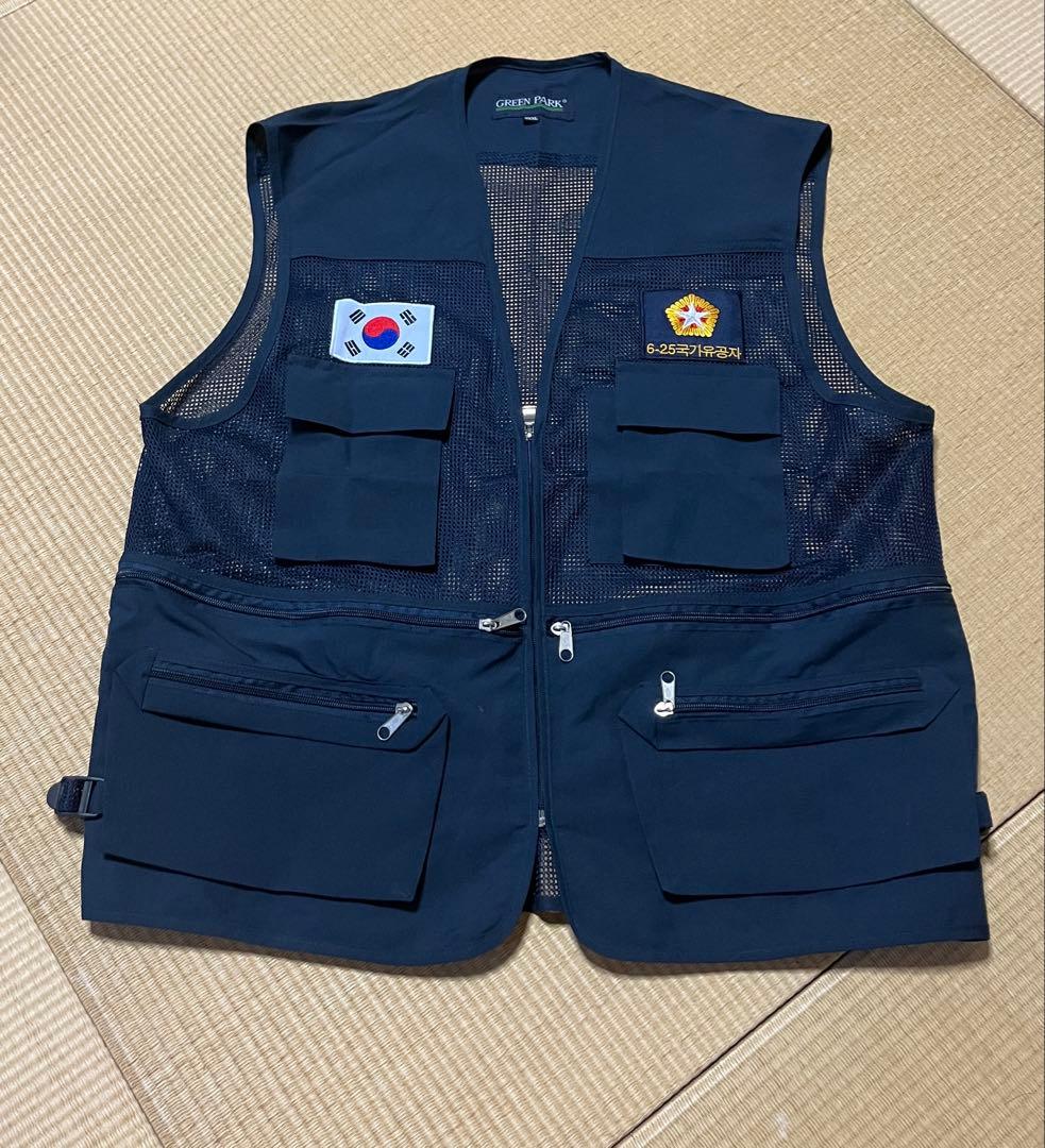 韓国軍　朝鮮戦争　退役軍人　ベスト,帽子