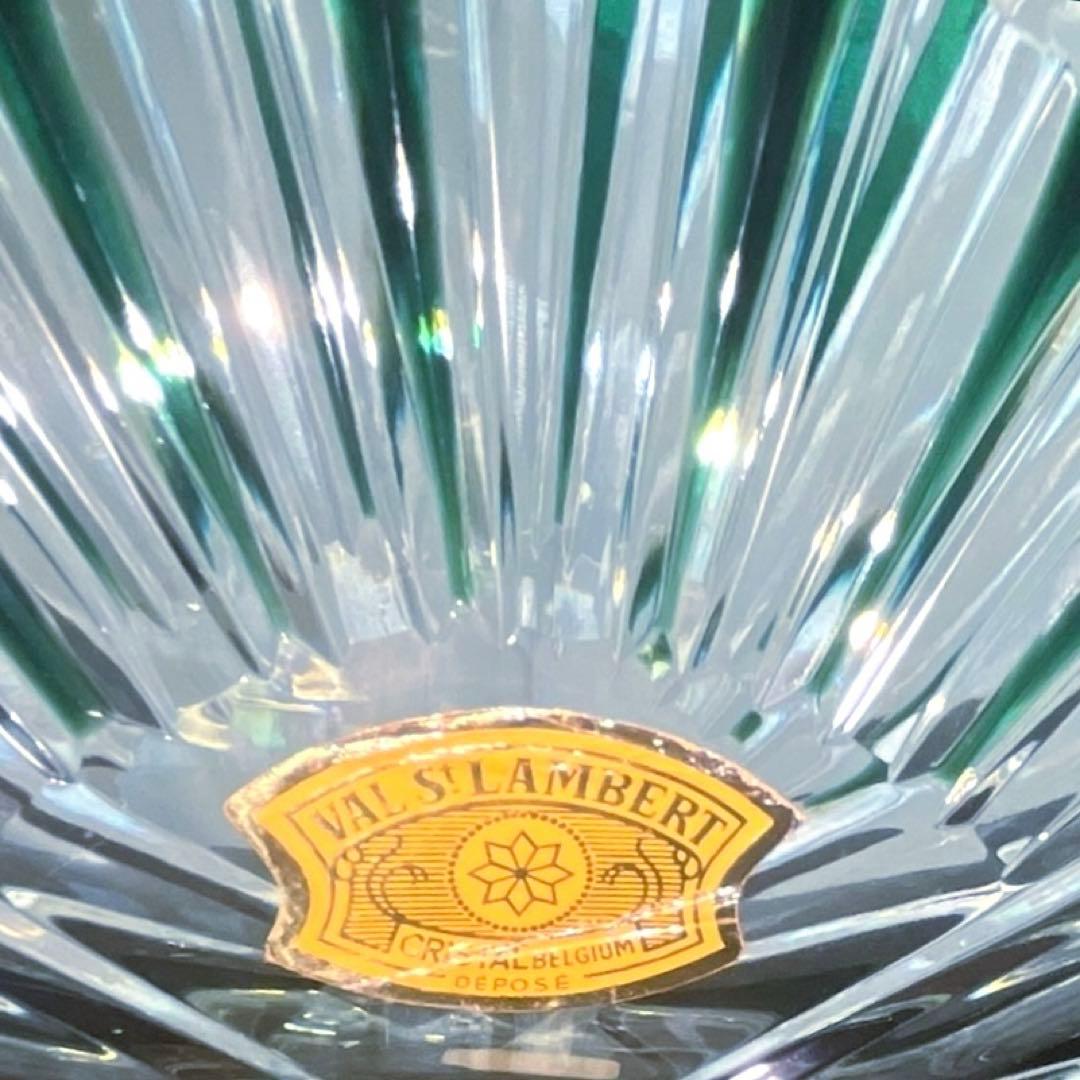 VAL SAINT LAMBERT 金彩カットガラス鉢 ベルギー製