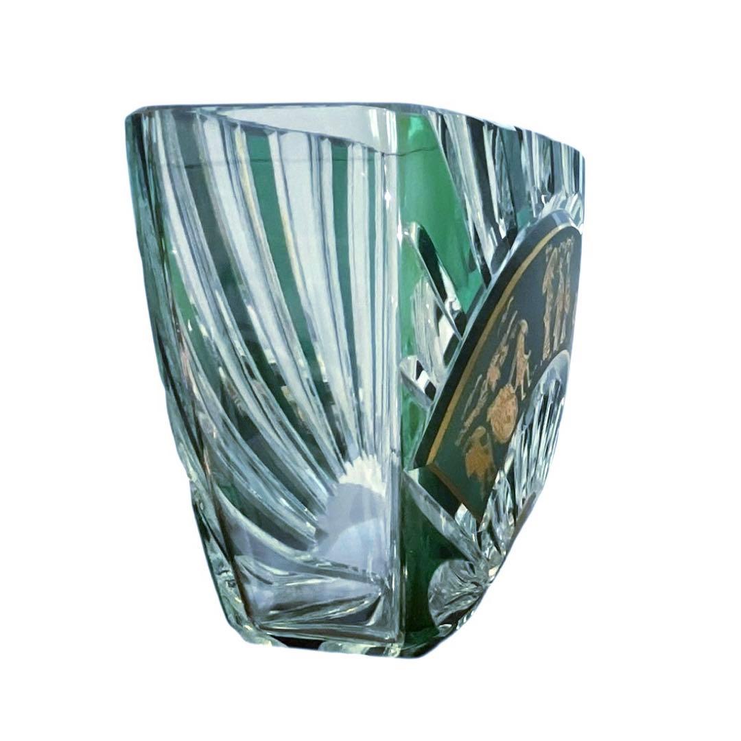 VAL SAINT LAMBERT 金彩カットガラス鉢 ベルギー製