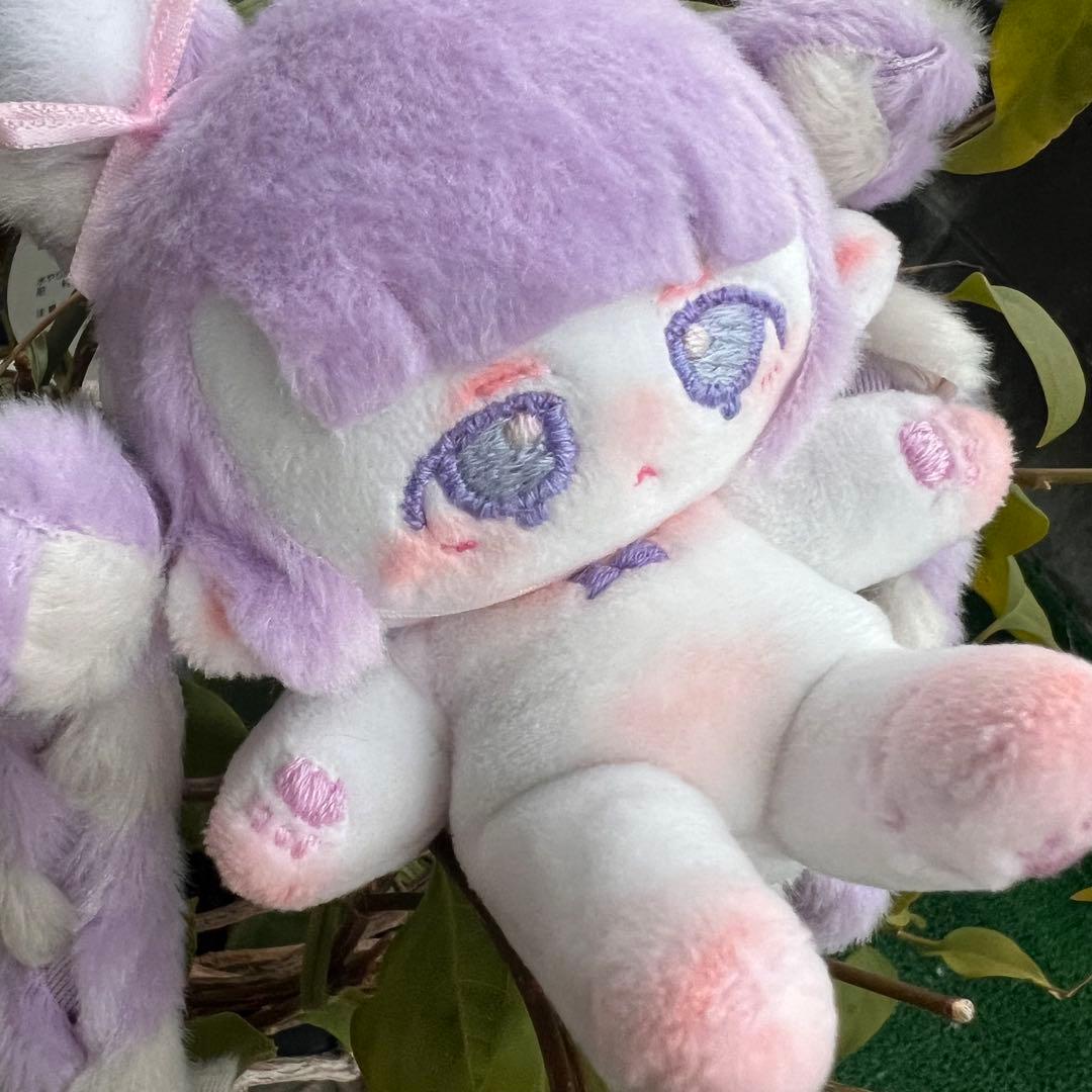 み*読様 自作ぬい ラベンダーミルクティーちゃん 無属性ぬいぐるみ