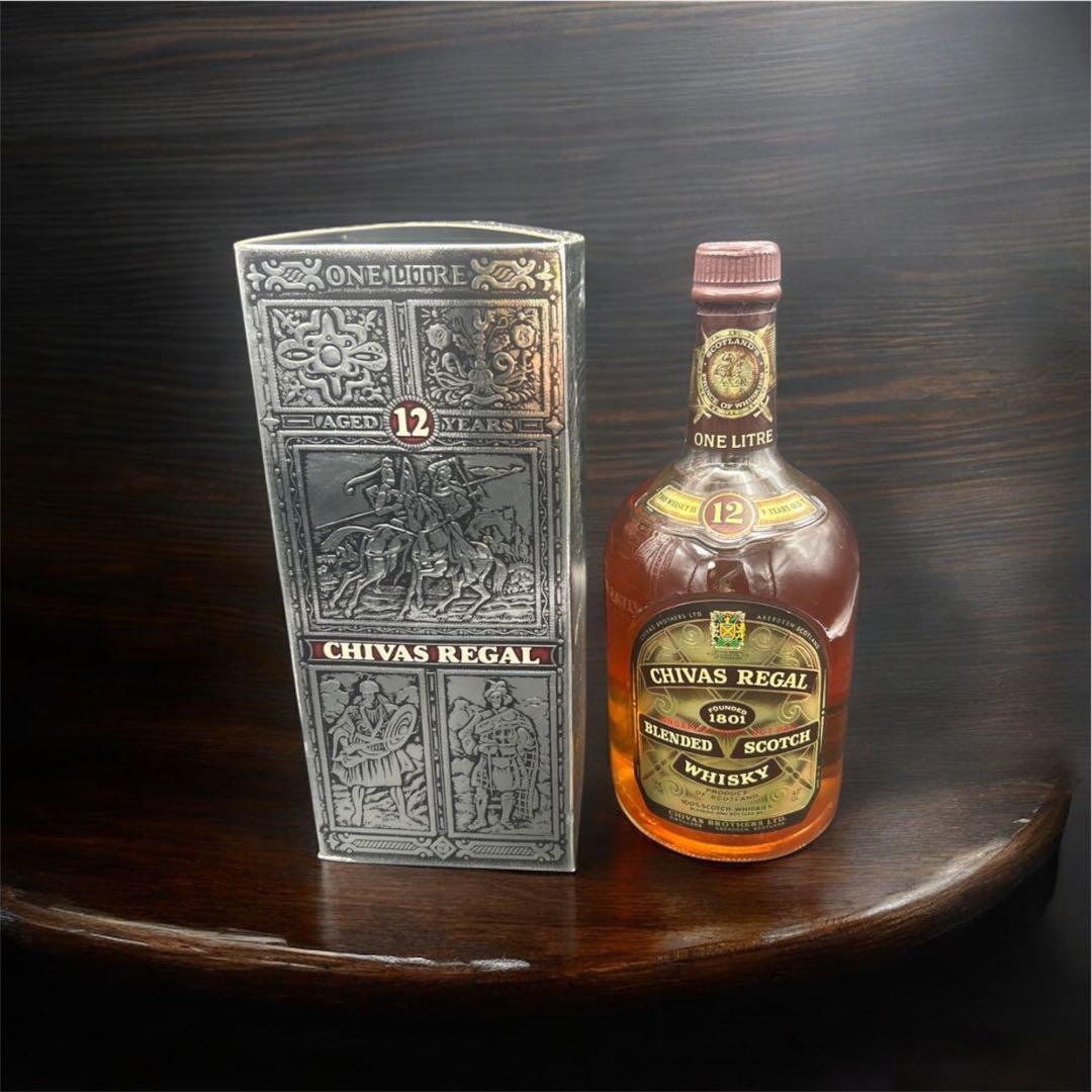 シーバスリーガル 12年 旧ボトル 1L 箱付 免税表記