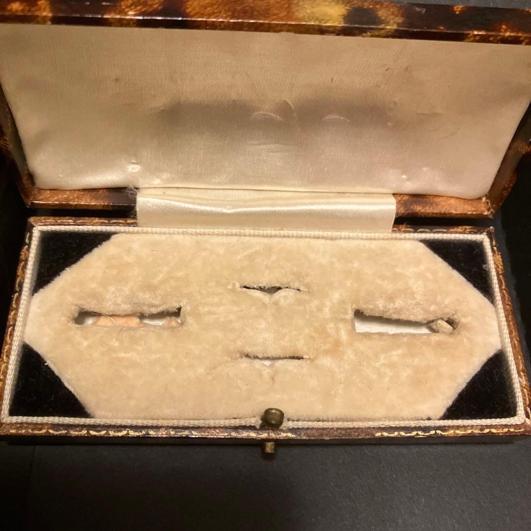 アンティーク　ジュエリー　ケース 茶色