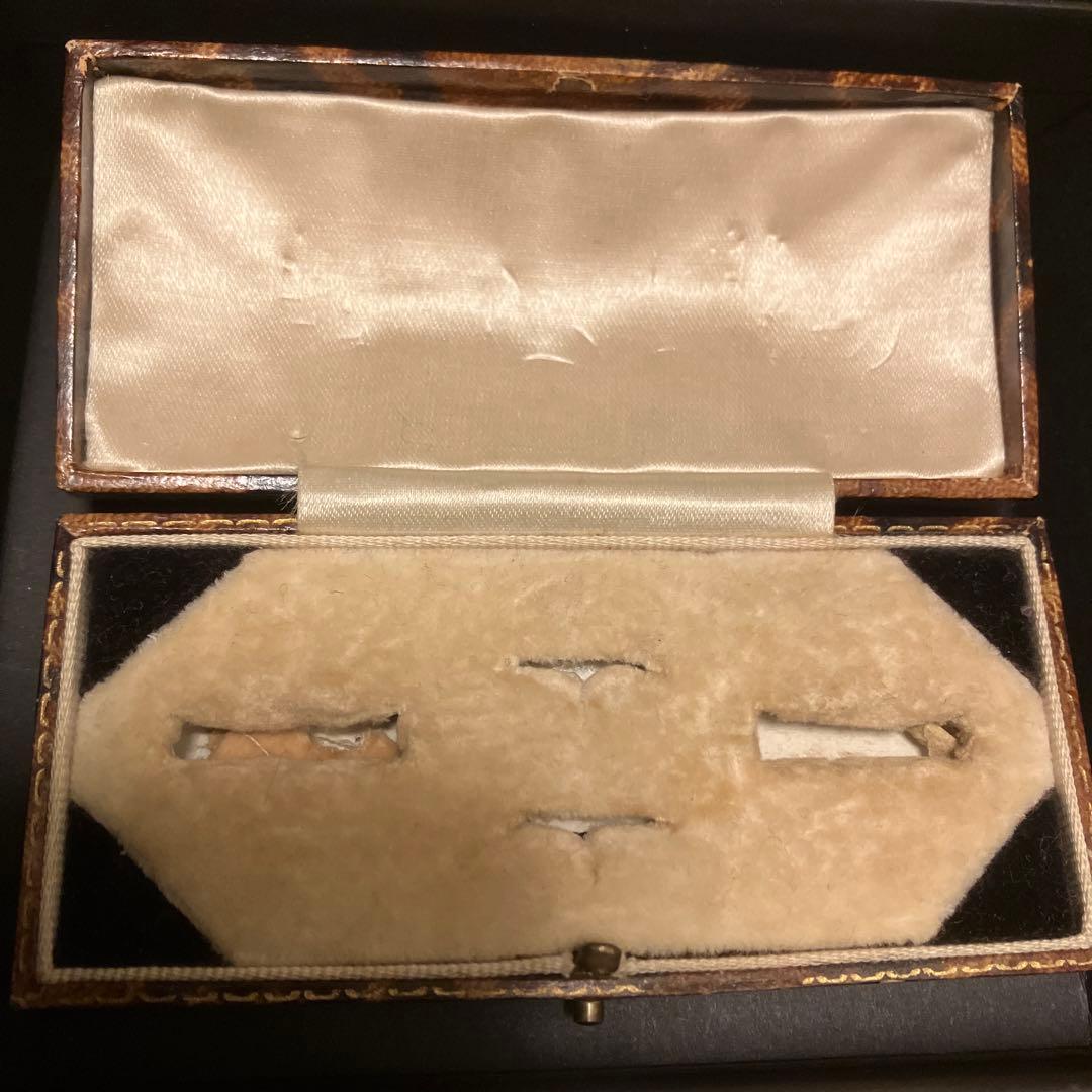 アンティーク　ジュエリー　ケース 茶色