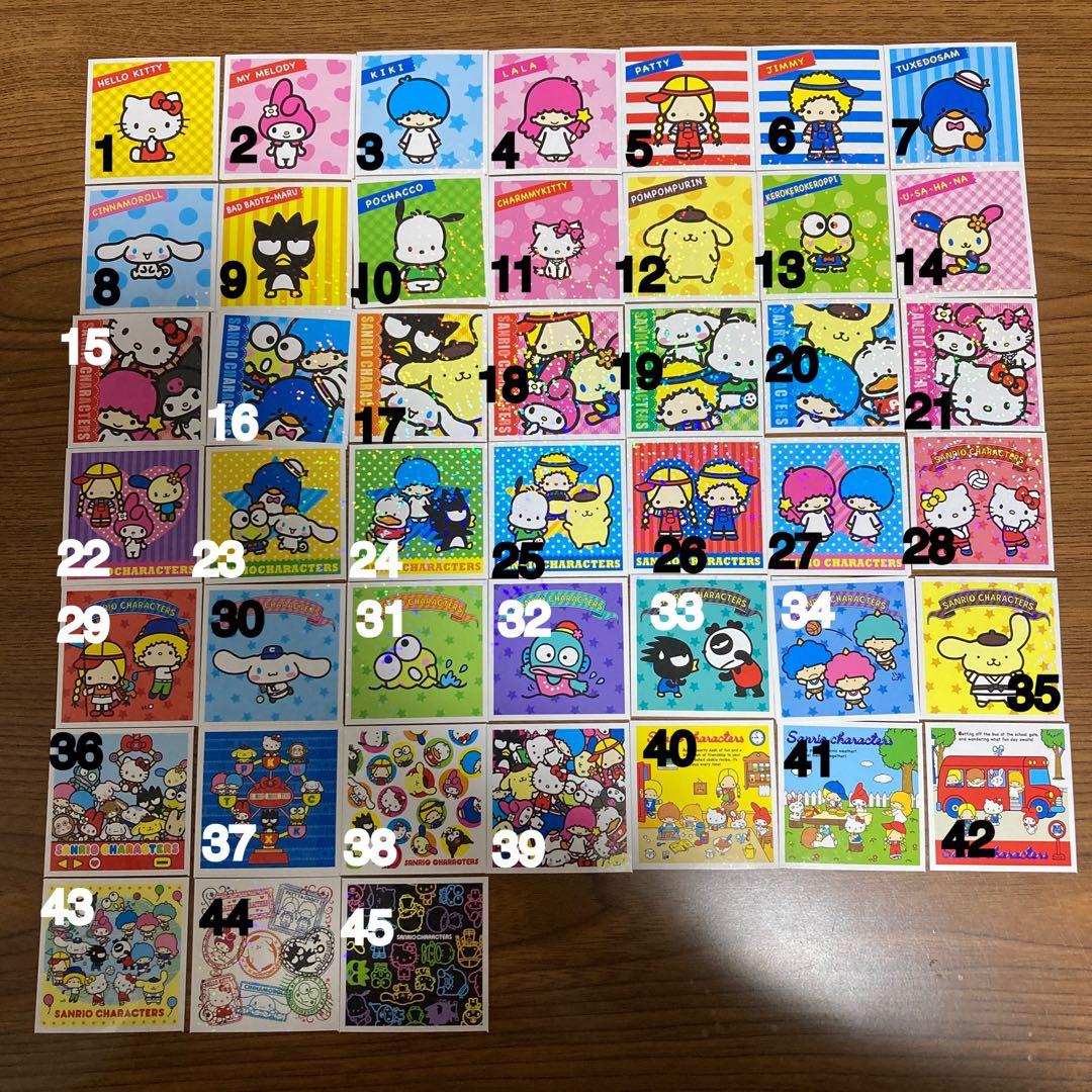 バラ売り　サンリオ　コレクションシール　シール