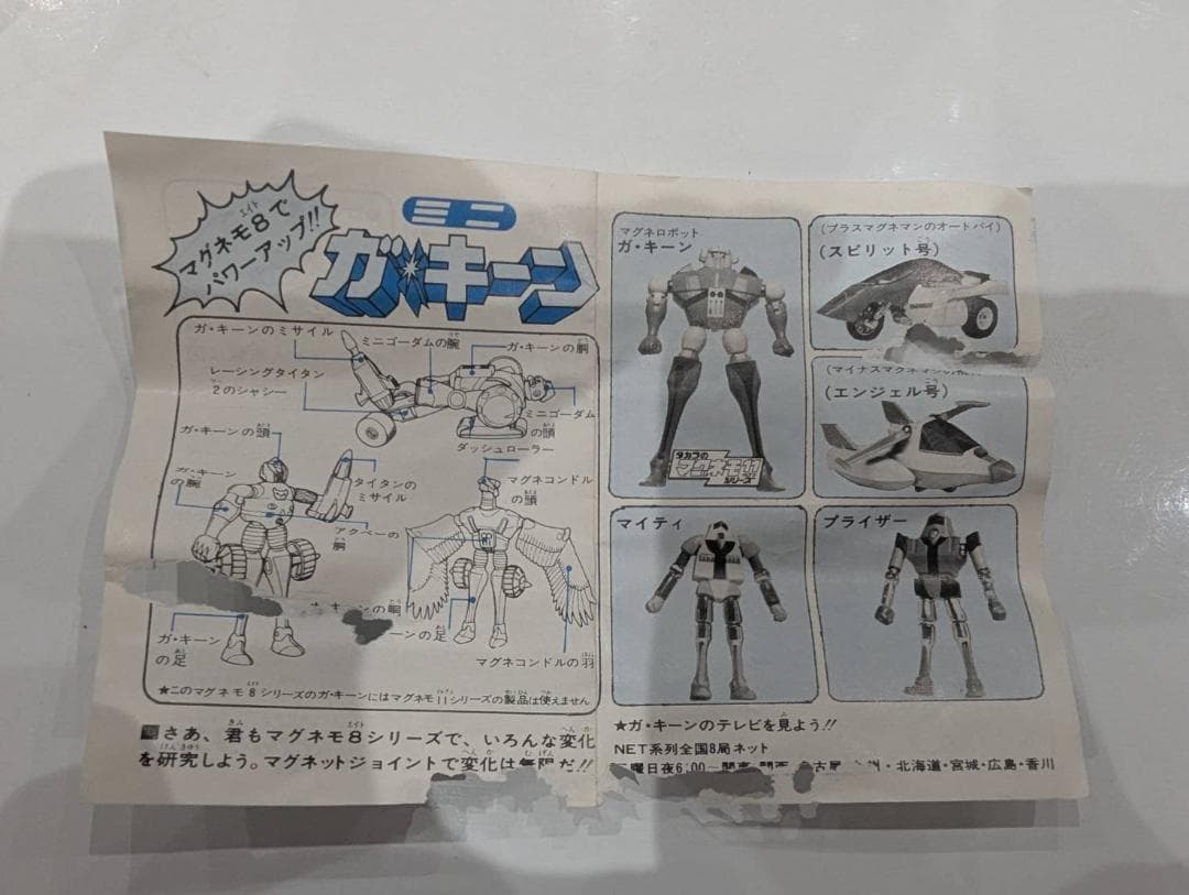 【昭和レトロ】マグネロボシリーズ　ガキーン　マグネモ8　懐かしのおもちゃ