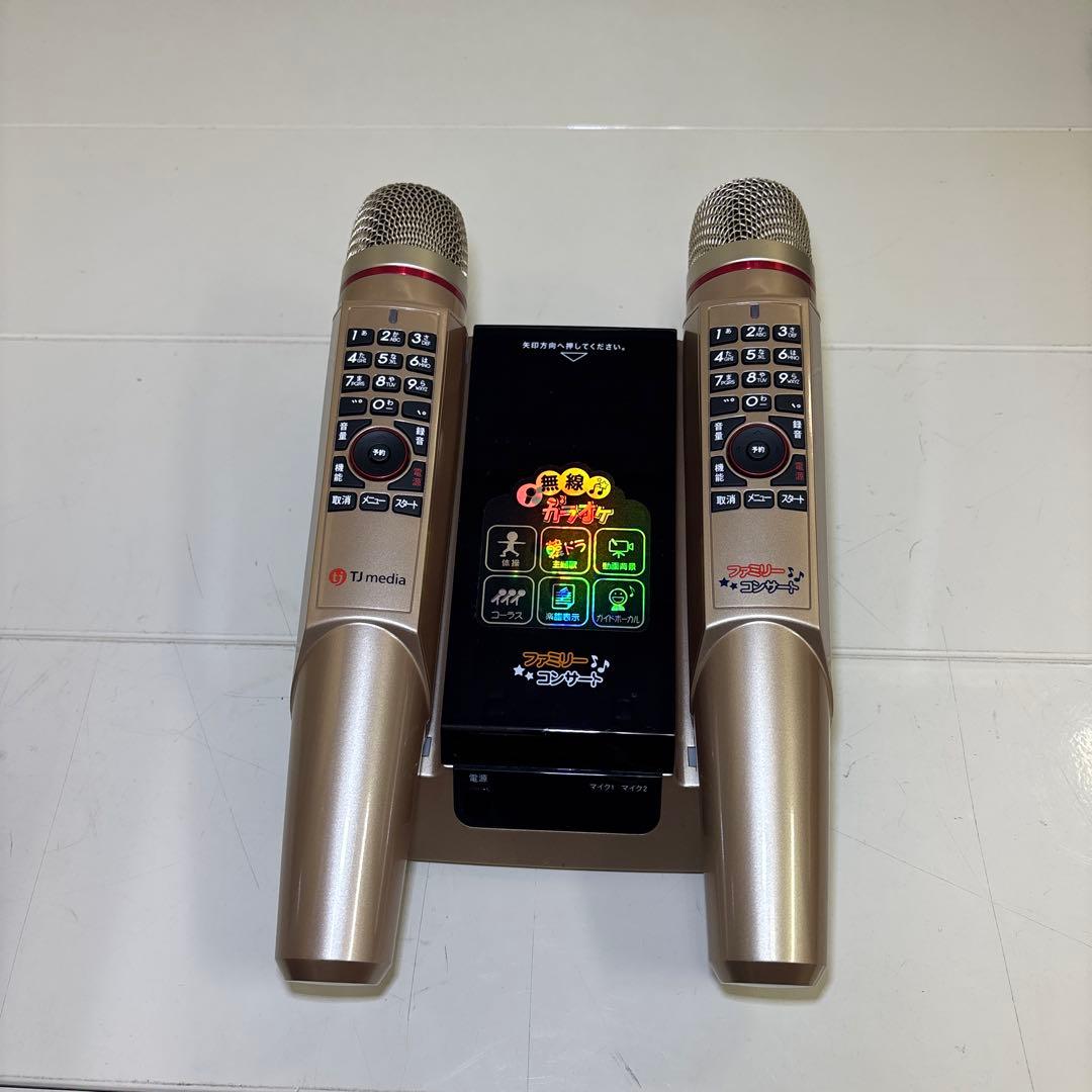 【美品】ファミリーカラオケセット 2本マイク付き