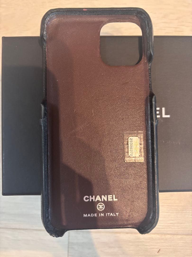 CHANEL レザー iPhone11proケース
