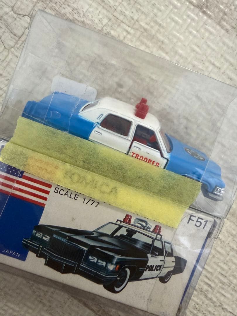 トミカ 外国車シリーズ F51 1/77キャデラックポリスカー 青箱