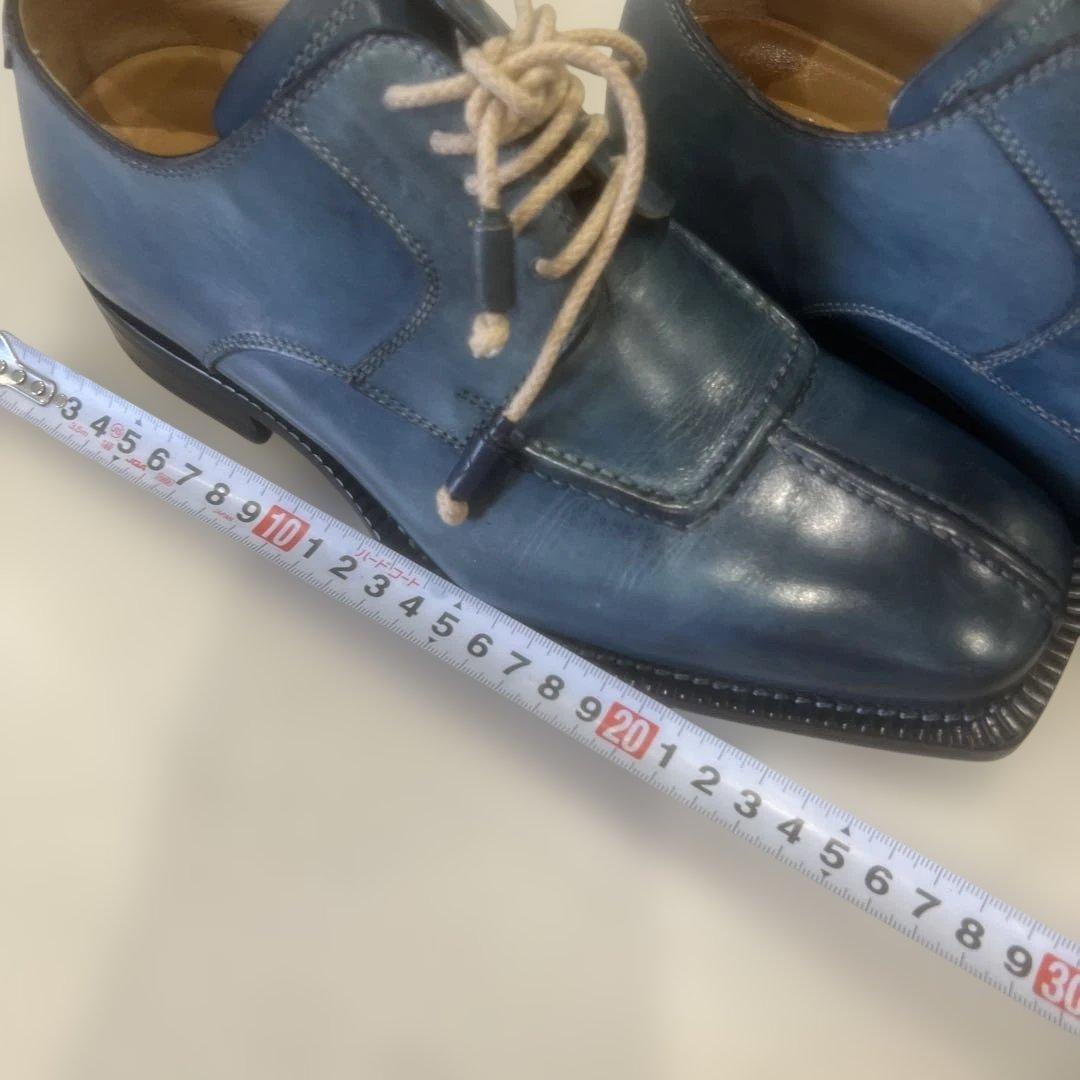 最終値下げ‼️値下げ不可‼️932 ネイビー レザー ドレスシューズ