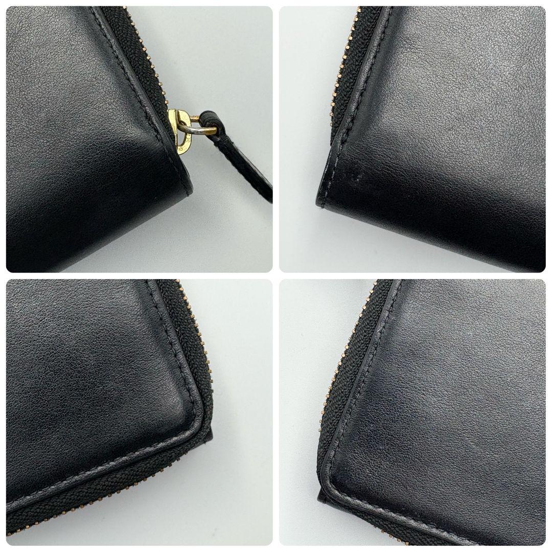 ポロラルフローレン レザー コンパクトウォレット 2つ折り財布 ゴールド金具