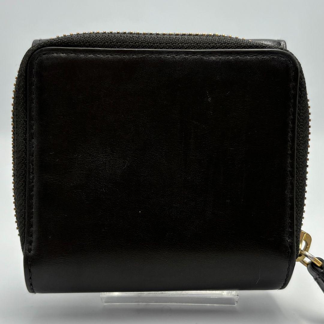 ポロラルフローレン レザー コンパクトウォレット 2つ折り財布 ゴールド金具