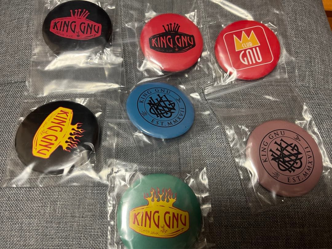 King Gnu CLOSING CEREMONY FC限定ガチャ 全種 コンプ