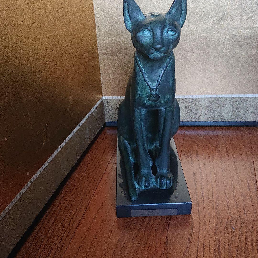 【猫】ブロンズ鋳造 33cm ルーヴル美術館工房監修