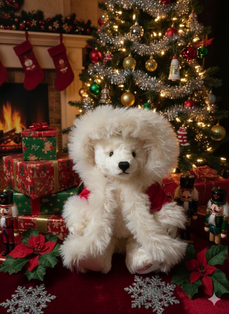 【希少】Steiffテディベア2001年アジア地区1500体限定アジアンサンタ