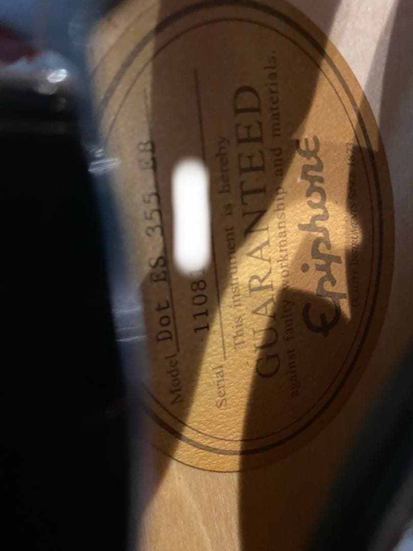 Epiphone Dot ES-355 EB エピフォン セミアコ　エボニー指板