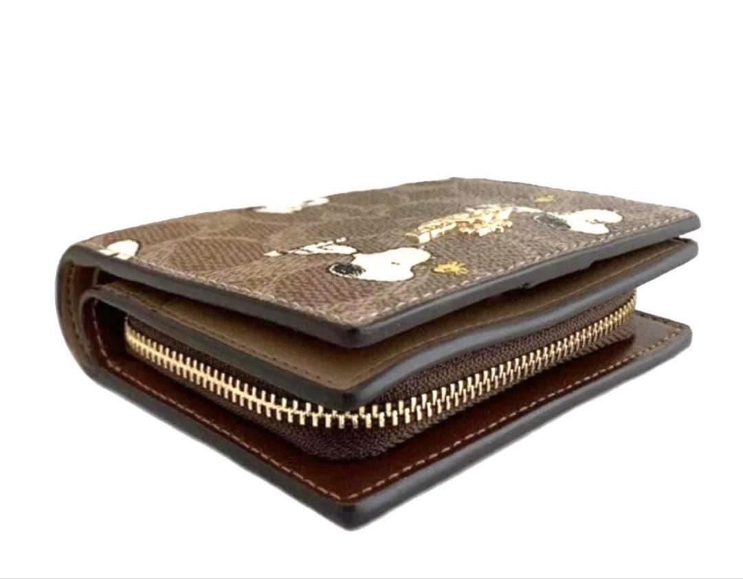 国内未入荷.COACH X PEANUTS 新作 スナップ ウォレット二つ折財布