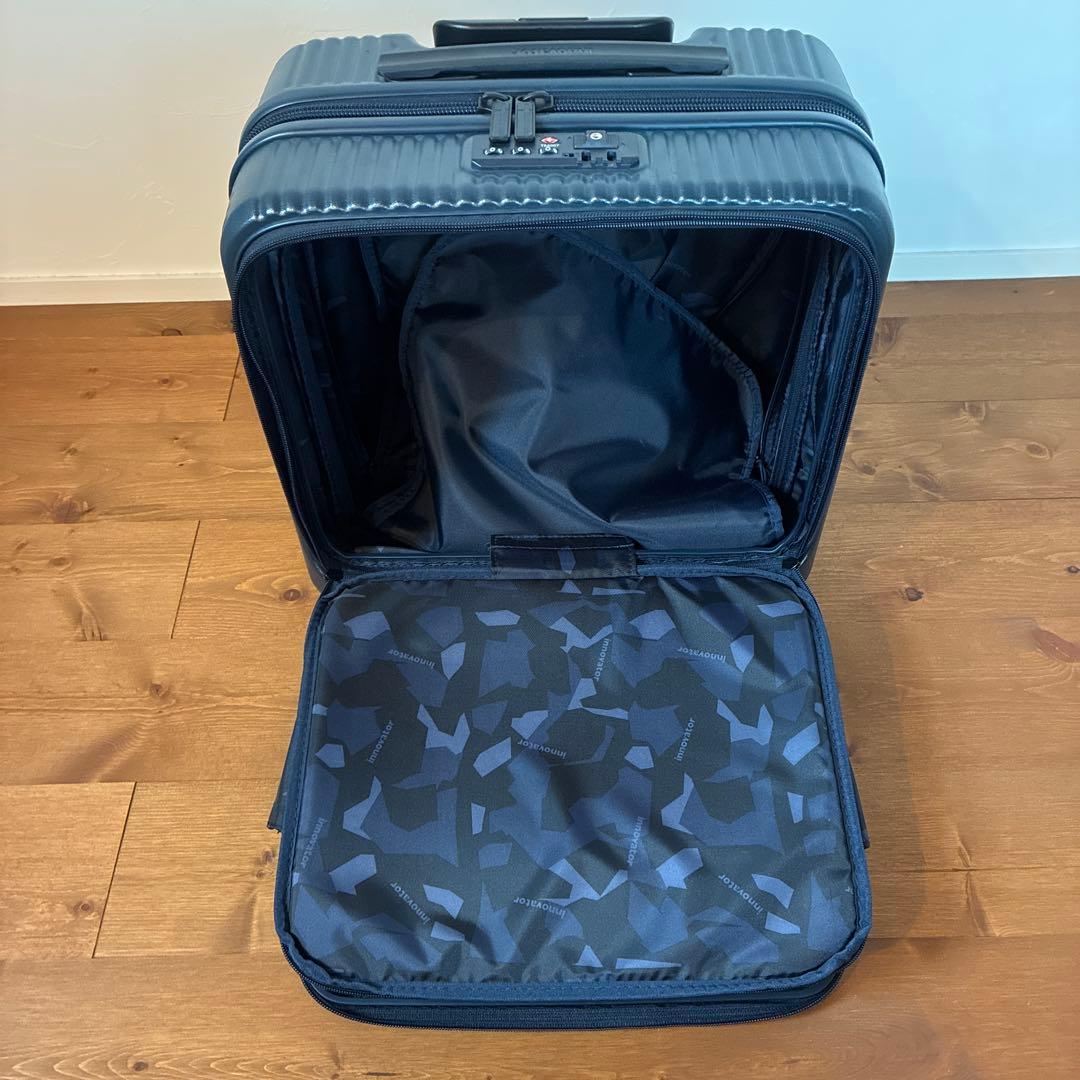 イノベーター スーツケース フロントオープン33L 色ディープシー