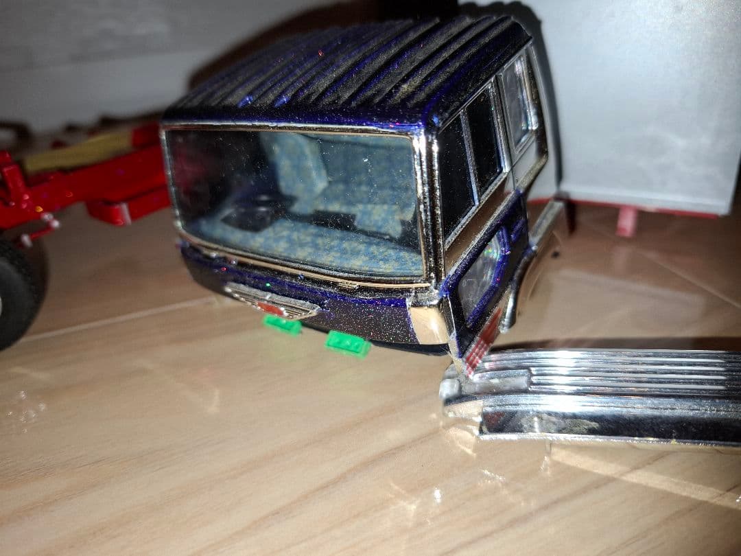 デコトラプラモデル　アオシマ　デコプラトラック完成