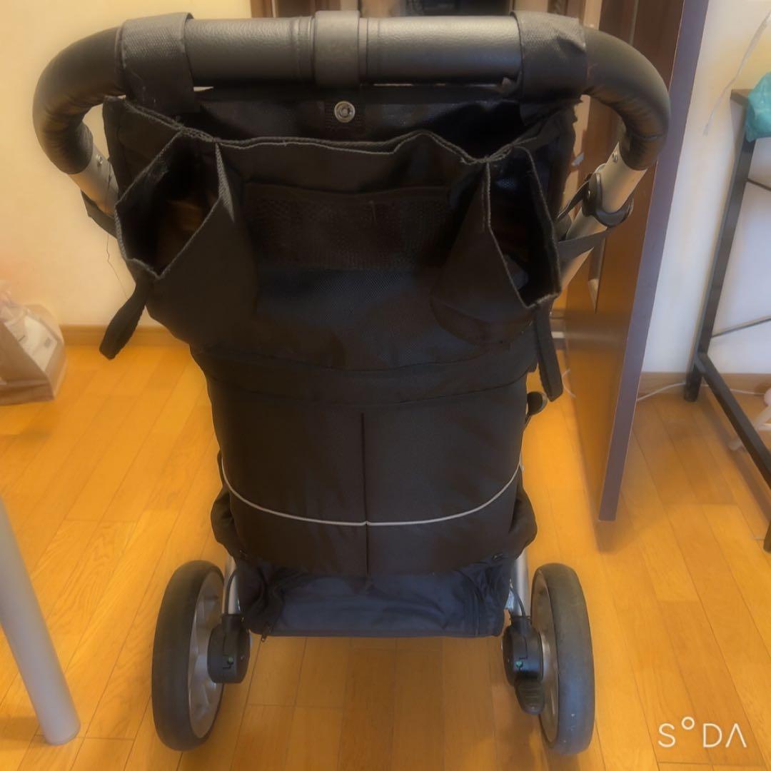 ピッコロカーネ タント2 ブラック ペットカート 美品 多頭用 折りたたみ