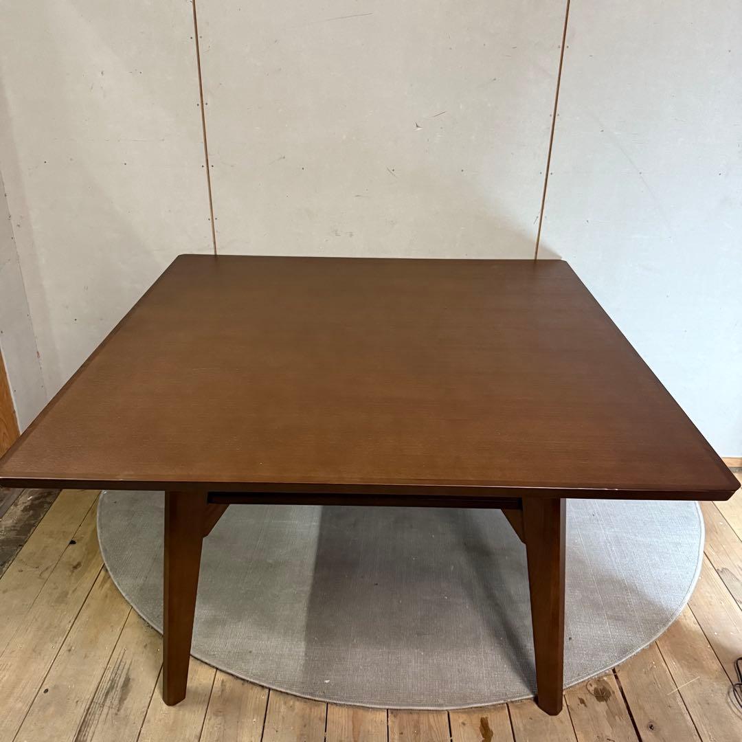 【695】ニトリ　木製ダイニングテーブル ブラウン 下棚付き