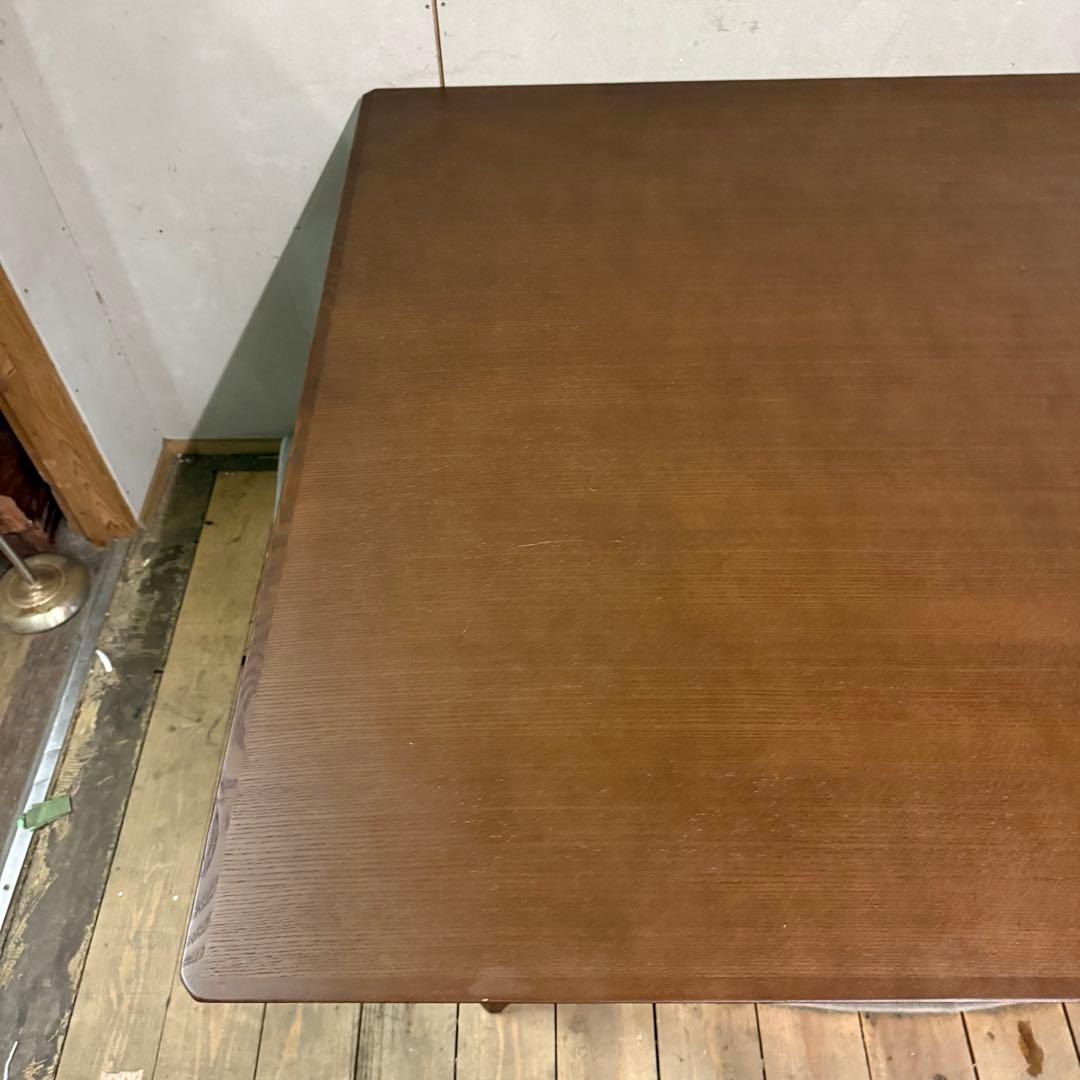 【695】ニトリ　木製ダイニングテーブル ブラウン 下棚付き