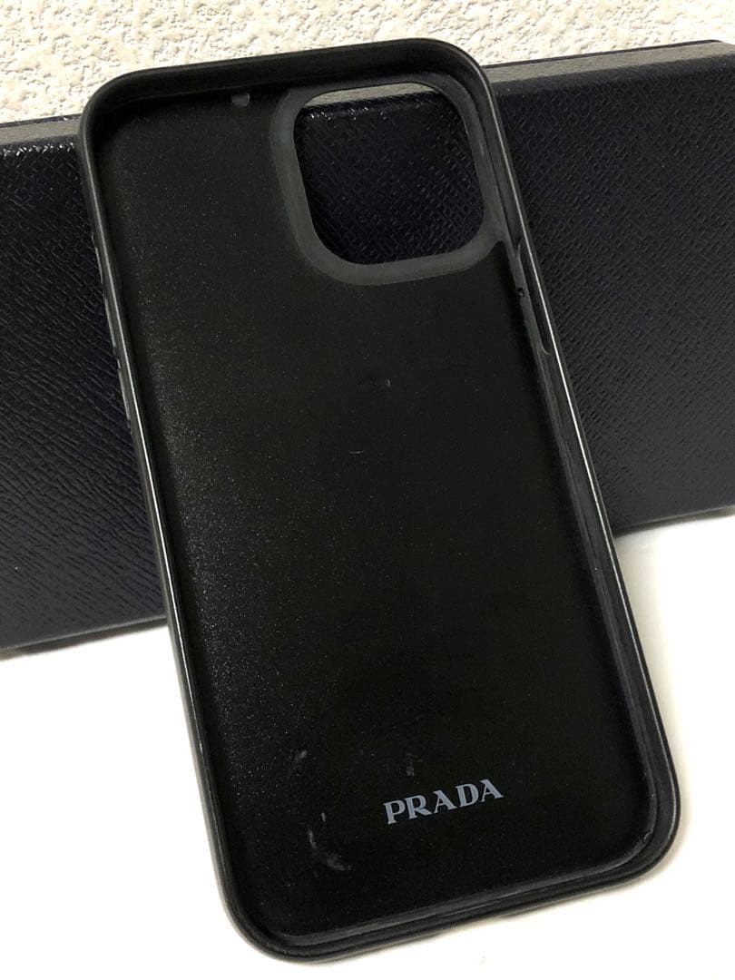 超美品✨PRADA iPhone14 Plus/Pro Maxギャランティー 黒