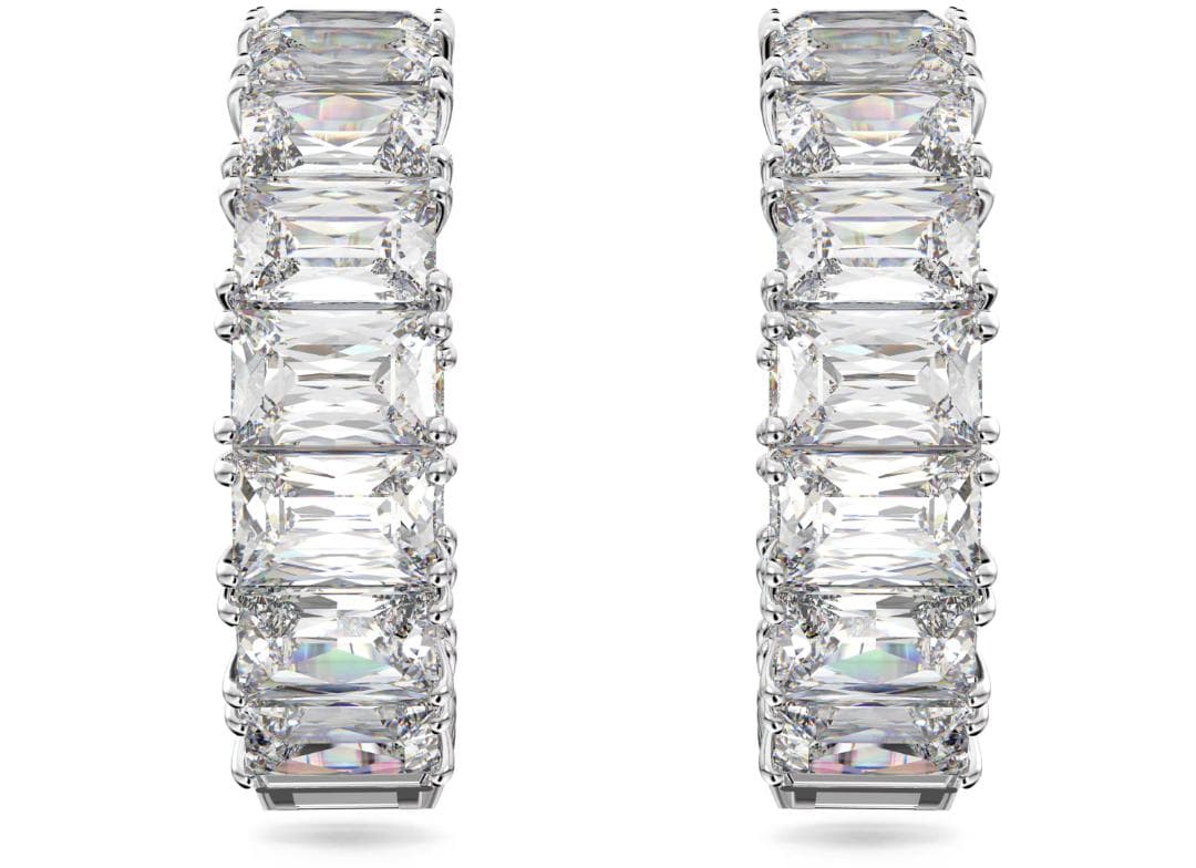 ペコ　スワロフスキー Swarovski Matrix フープピアス