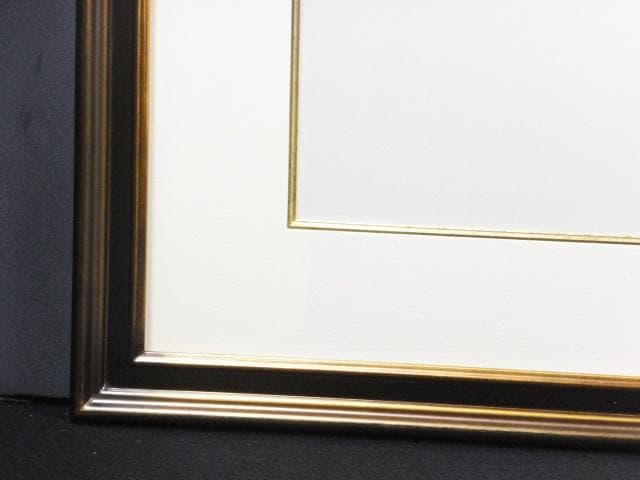 モールディング 　大全紙　水彩/版画用額縁『布張りタトウ箱　黄袋付』0109H