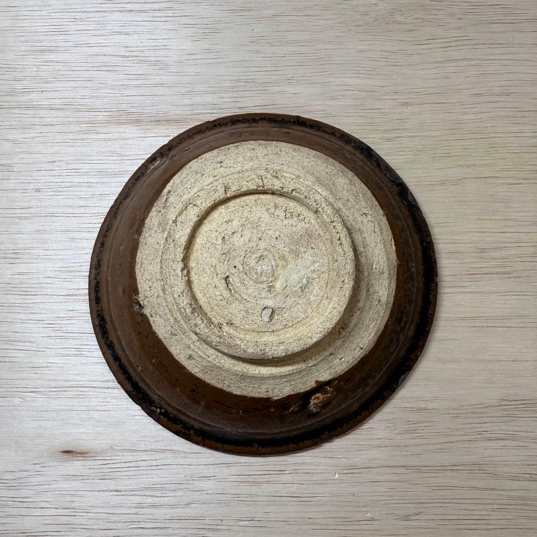 古瀬戸 鉄釉 盃 江戸初期 古美濃 壺屋焼 古常滑 渥美 酒器 小皿 古民芸