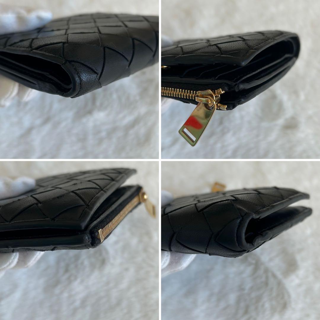 美品✨　BOTTEGAVENETA ボッテガヴェネタ イントレ 財布　黒