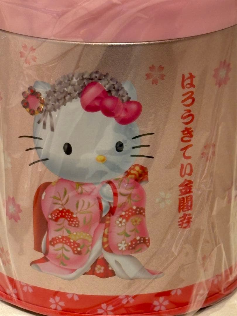 サンリオ　ハローキティ　レトロ　ゴミ箱缶　ダストボックス　キティ　小物入れ 新品