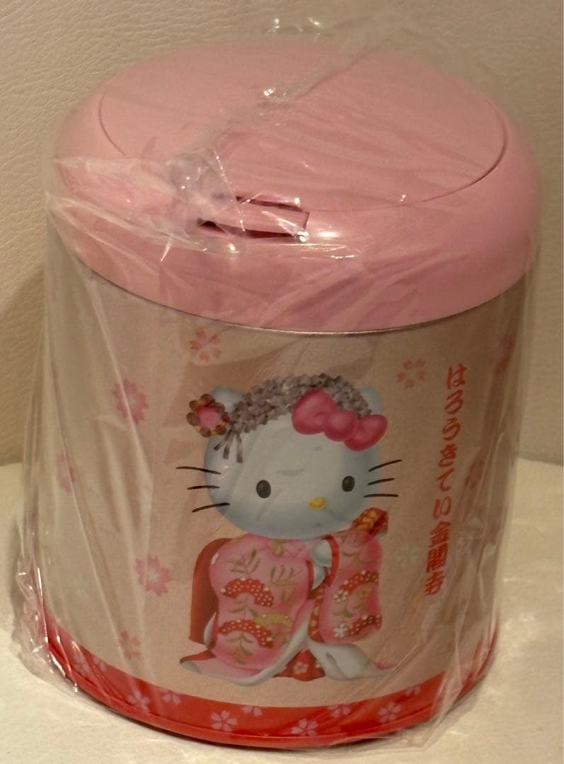 サンリオ　ハローキティ　レトロ　ゴミ箱缶　ダストボックス　キティ　小物入れ 新品