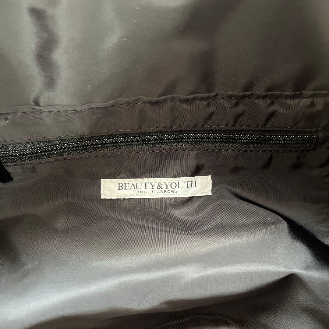 ビューティーアンドユース　ショルダーバッグ　ギャザー　ラウンド　アローズ