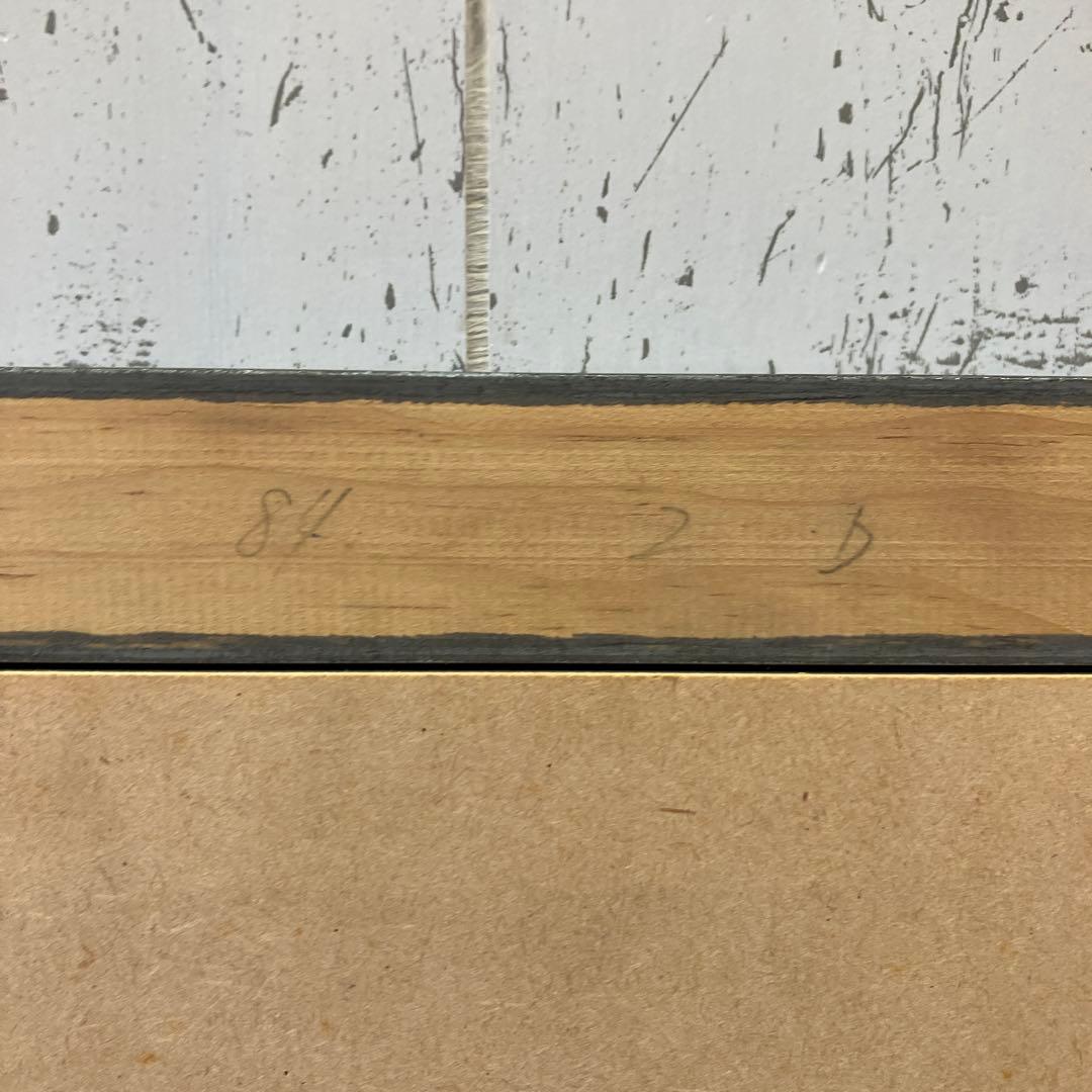 ブルーベリー リボン 花瓶 ガラス 複製画 琉球ガラス 植物 花イラスト 緑