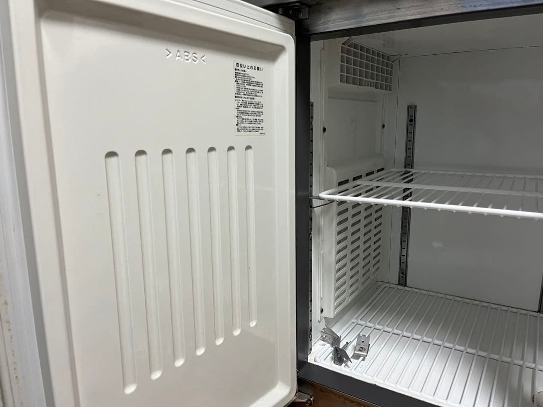 業務用冷蔵庫　コールドテーブル　YRC- 120RE 2 ABS樹脂製 2段棚