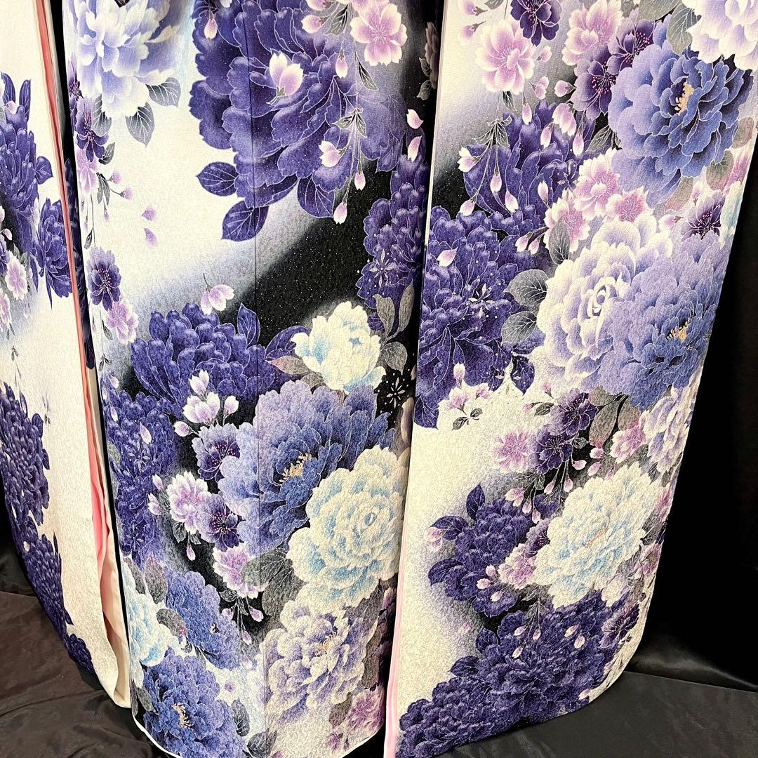 ◾️振袖フルセット■大輪牡丹桜◾️銀通し■成人式振り袖■振袖一式