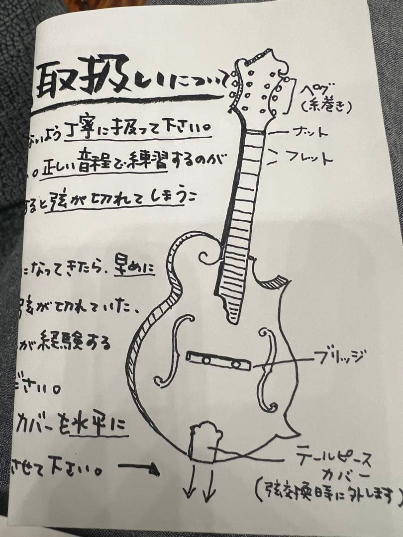 は*か様 オークションに変更しました！ほぼ未使用　フラットマンドリン　インペリア