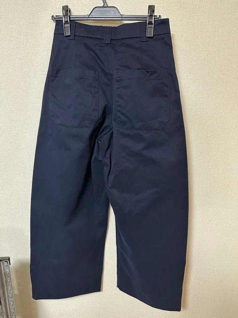 パンツ PEACHED COTTON TWILL VOLUME PLEAT PANTS