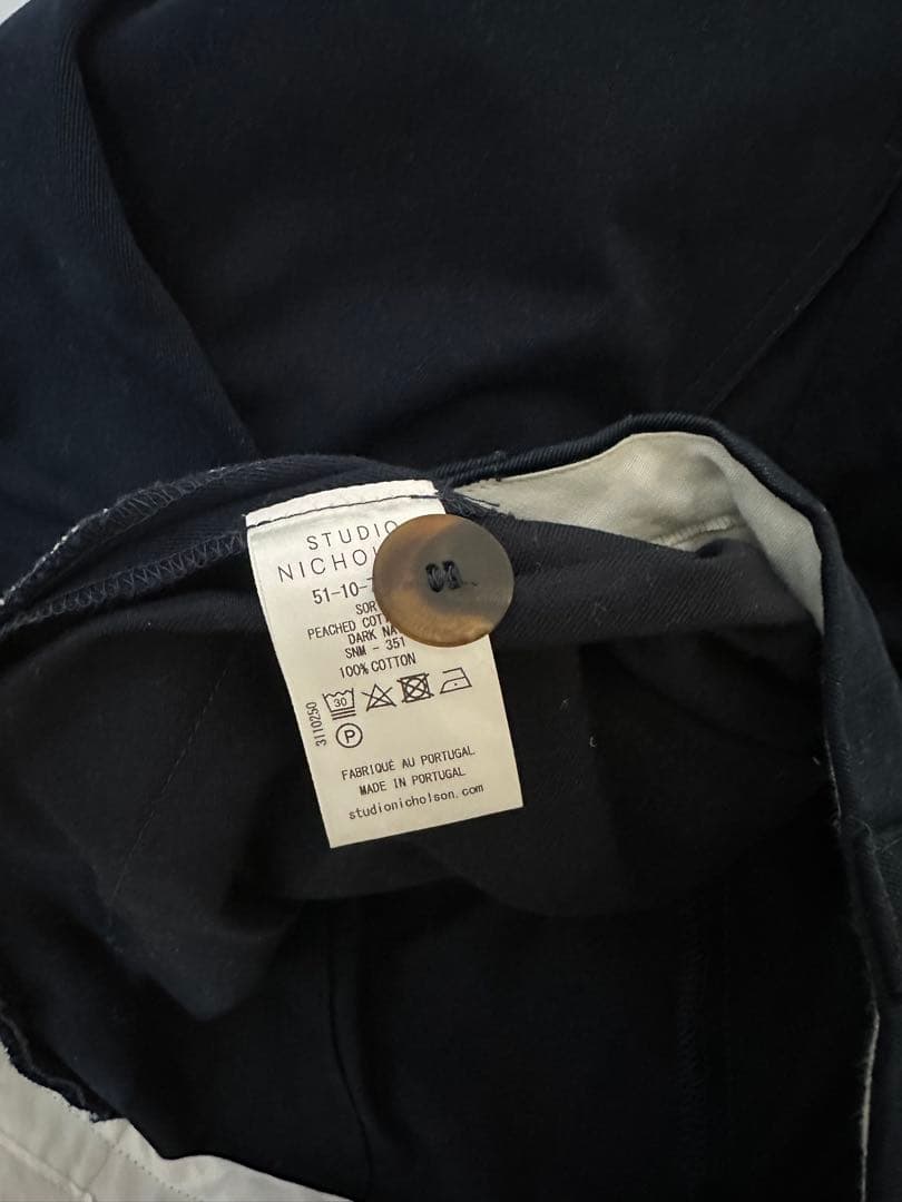 パンツ PEACHED COTTON TWILL VOLUME PLEAT PANTS