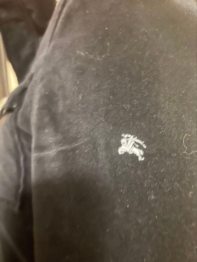 美品バーバリーブラックレーベル黒 ベルベット ジャケット ポケット付き