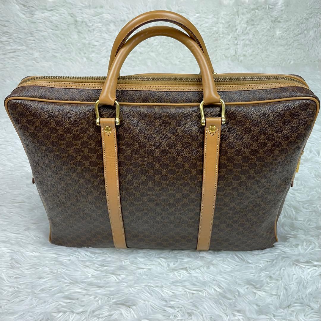 超極美品✨CELINEセリーヌ✨マカダム✨ブリーフケースビジネスバッグ✨ベージュ