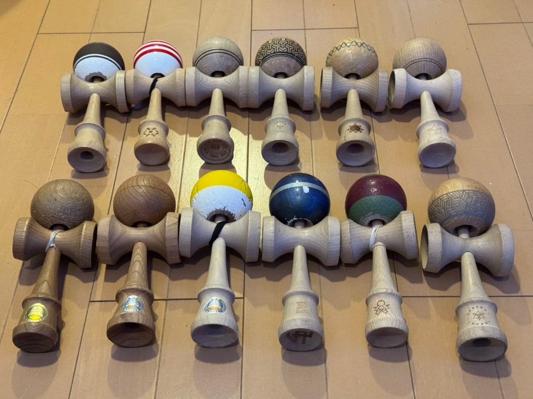 けん玉　中古けん玉12本セット