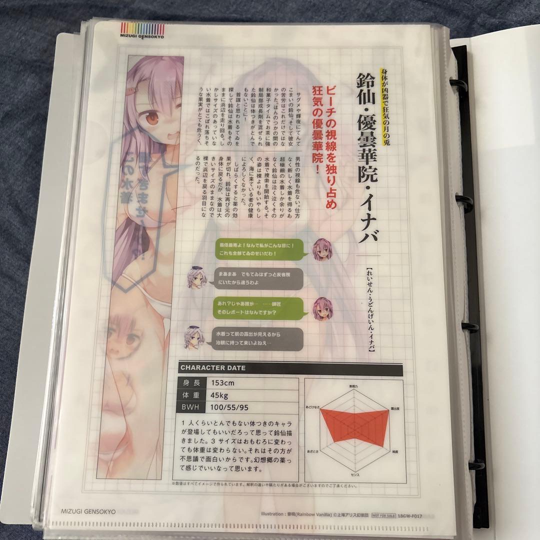 東方project うどんげ　水着　美少女　クリアファイル　VZ1