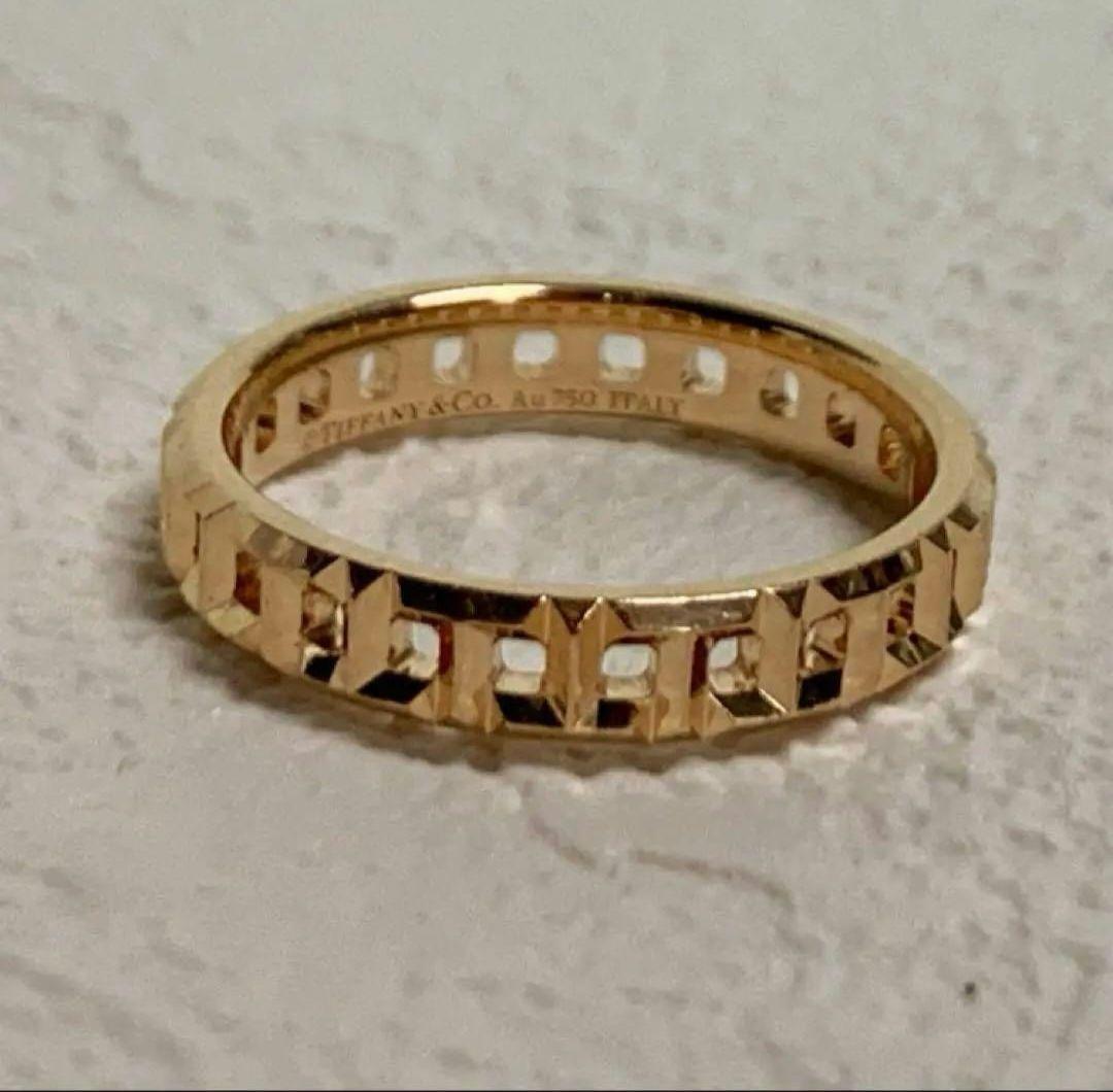 ティファニー T トゥルー ナローリング 指輪 K18