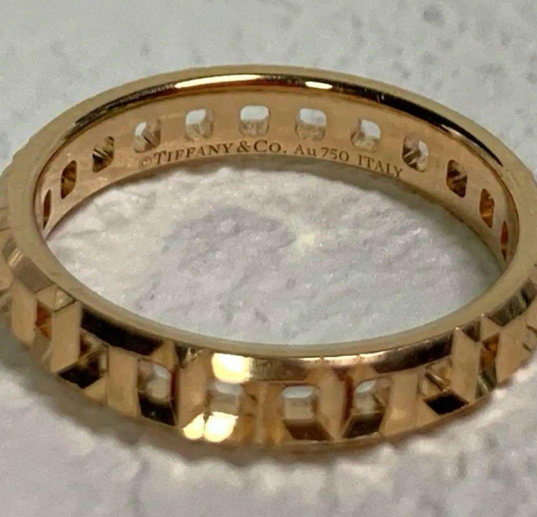 ティファニー T トゥルー ナローリング 指輪 K18