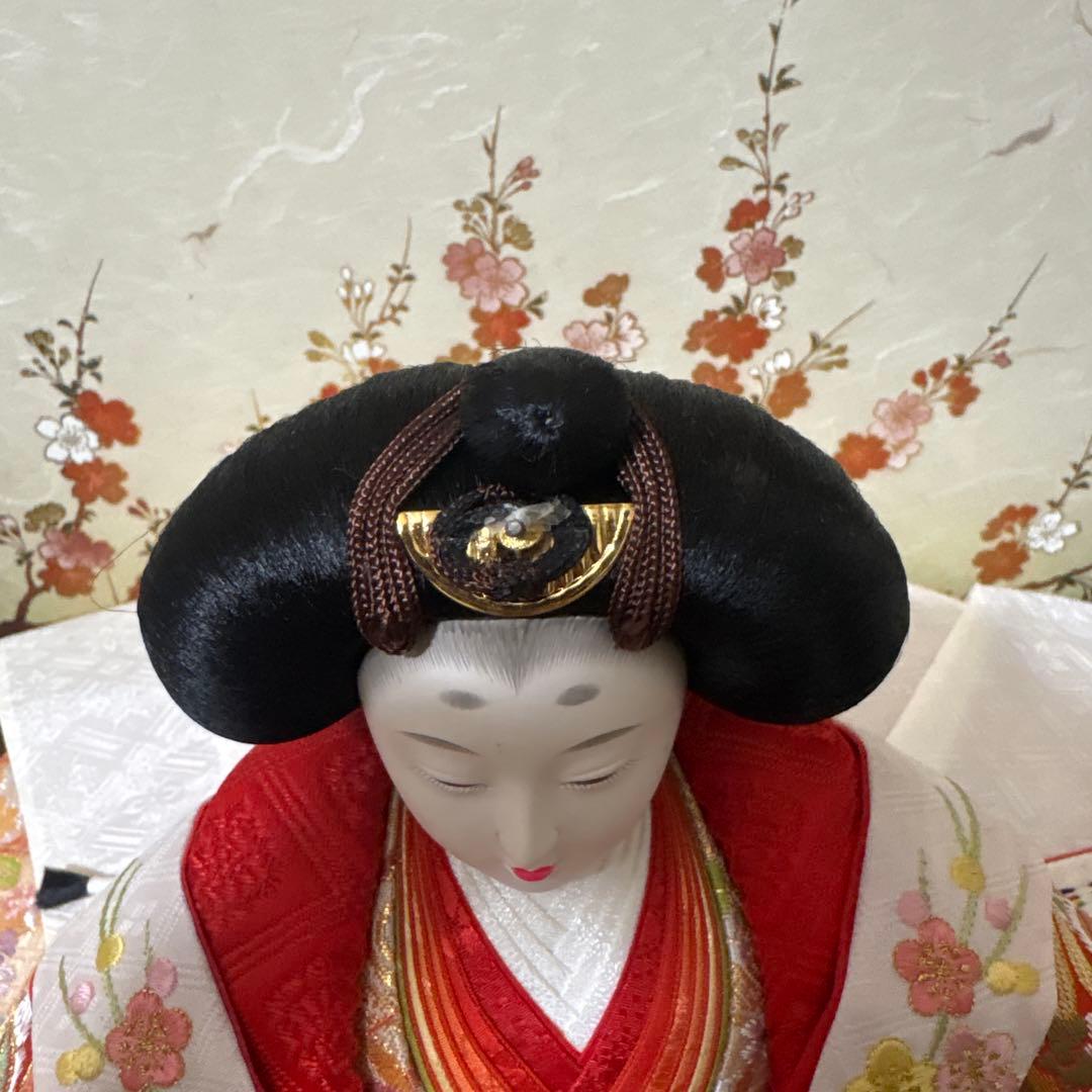 雛人形 お道具一式 京都西陣 親王飾り 屏風なし