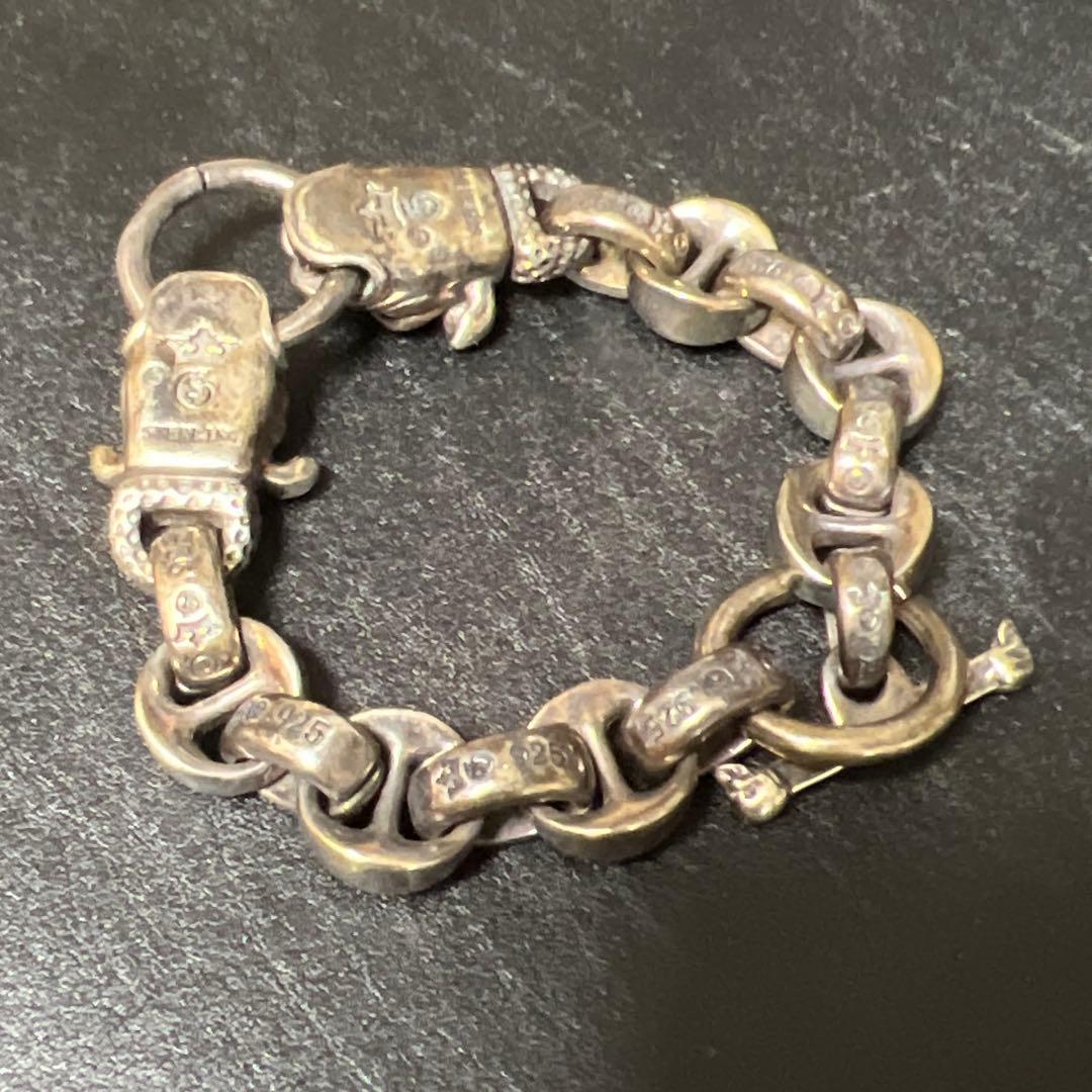 2★ピットブル/ブルドッグ　シルバーブレスレット　ツインヘッド